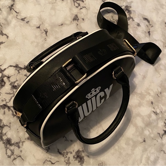 👑 Juicy Couture Crown Bowling Bag with Crossbody Strap - Picture 3 of 8